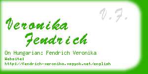 veronika fendrich business card